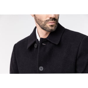 Sobretudo Térmico Masculino Spesso Veneza Em Lã Premium Italiana - 4047 Preto