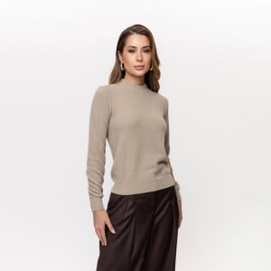 Suéter Feminino em Tricô - 26114 Bege