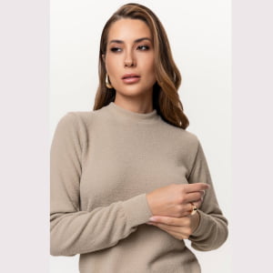 Suéter Feminino em Tricô - 26114 Bege