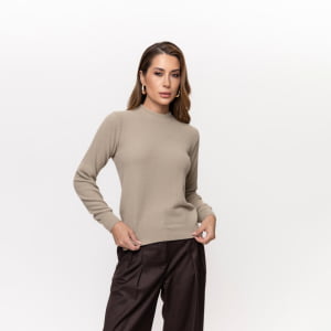 Suéter Feminino em Tricô - 26114 Bege