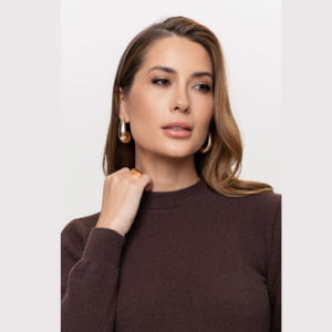 Suéter Feminino em Tricô - 26114 Marrom Expresso
