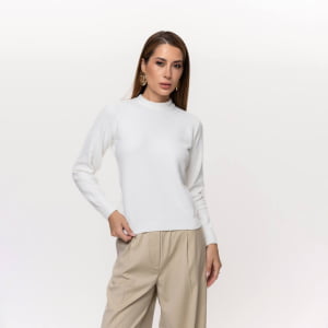 Suéter Feminino em Tricô - 26114 Off White
