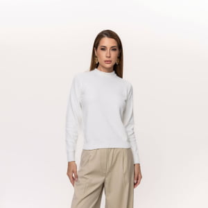Suéter Feminino em Tricô - 26114 Off White